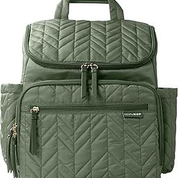 Skip Hop Forma Diaper Backpack - Maternity Bag for Newborn Baby, Multiple Pocket with Insulated Bottle Pockets & Multi Compartments Diaper Bag for Mothers for Travel - Sage-2