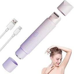 Kevra online Electric Shaver for Women 2 In 1 Dual Head Electric Razor USB Cordless Hair Trimmer Shaver IPX7 Waterproof Wet & Dry Use Painless Bikini Trimmer for Bikini Lines, Face Hair, Legs, Under Arm-image-50