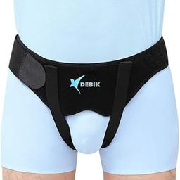 DEBIK Silicone|Hernia Support Belt For Men Inguinal-Groin Hernia Treatment&Pain Relief-Double Sided Recovery Strap With 2 Removable Compression Pads-Right,Left Or Both Sides (Large)-27