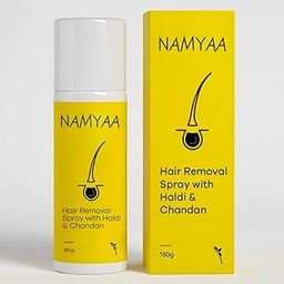Namyaa Haldi Chandan Hair Removal Cream Spray | Painless Body Hair Removal Spray (180 ml)-18