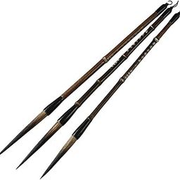 Sumi-E Chinese Calligraphy Brushes Long Hair Brush Set Bamboo Painting Brush Landscape Drawing Brush (L+M+S (3 PCS))-picture-23