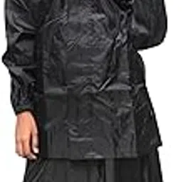 goodluck Rain Coat Waterproof Rain Skirt Top for Womens (Black, XL)-picture-42