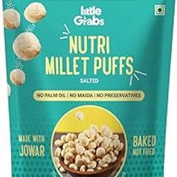 Little Grabs Nutri Millet Puffs Salted Baked, Made with Jowar, No Palm Oil, No Maida, No Preservatives, Healthy Snack, Gluten-Free (Pack of 6, 50 GM)-20