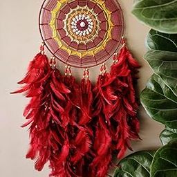 UVID 10INCH RED Dream Catcher for Home Decor,Wall Hanging and CAN BE Used AS A Gift-image-94