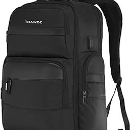 30L Laptop Backpack TPB03 | Office & Travel Bag with 16-Inch Laptop Compartment, USB Charging Port, Suitcase-Style Opening & 3-Year Warranty-image-9