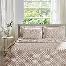 DDecor 100% Cotton 210 TC Embroidery Bed Spread-CQ 5-Zinnia-Moonbeam-image-71