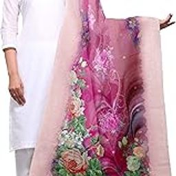 ™ Jacquard Banarasi Silk Dupatta for Women (Flora)(Free Size)-image-54
