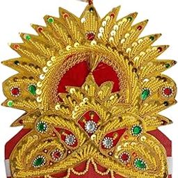 BookMyCostume Shri Ram Hindu God Crown Mukut Kids & Adults Fancy Dress Costume Accessories Free Size-image-32