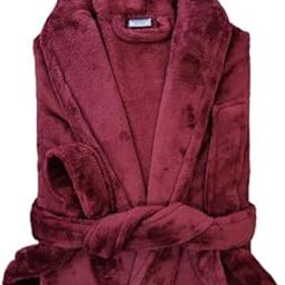 Cotton Bolls Textiles Luxury Plush Microfiber Bath Robe | Unisex | Fluffy & Super Soft Fabric | Long Sleeves | Lint Free | Shawl Collar Style-image-7