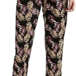 Soft Cotton Lounge Pants Full Length for Women| Breathable, Mid Rise, Black-image-80