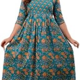 Women's Cotton Floral Printed Anarkali Maternity Feeding Kurti-image-68