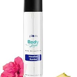 Plum BodyLovin' Hawaiian Rumba Eau De Perfum (Parfum) | Long Lasting & Premium Beachy Fragrance | Luxury Perfume for Women | Mandarin, Gardenia & Vanilla Notes | Travel Friendly | High On Fun - 15ml-20