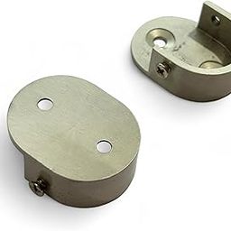 Moksh Plus Brass Oval Bracket 1 Inch Oval Socket for Hanging Curtain Rods or Fixtures, Brass Material with S.S. Finish. (Set of 1 (2 Pcs.))-picture-20
