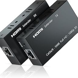 GR Deals 60 Meter HDMI Extender/Extension Over LAN CAT6 CAT5e Cable (in Pair - RX Receiver with TX Transmitter) for CCTV Camera System, Projectors, LED TV, Gaming Consoles (60 Meter 4k HDMI Extender)-11