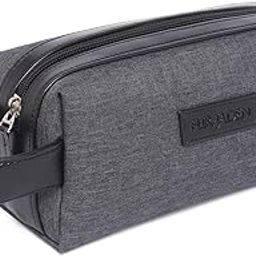Travel Toiletry Kits Essentials Bag for Men and Women Shaving Kit Organiser Make Up and Gadget Pouch Hygiene Bag (Grey)-image-100