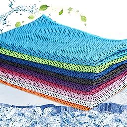 9 Pack Snap Cooling Towels,Fast Drying Super Absorbent Sports Towel for Neck, Fitness,Yoga-image-43