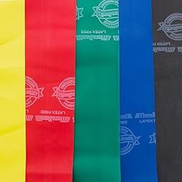 Thera-Band 5 Band Latex Free Recovery Kits, Yellow/Red/Green/ Blue / Black, 5 Bands, 5 Feet( Length) x 4 Inches( Width) each-picture-28