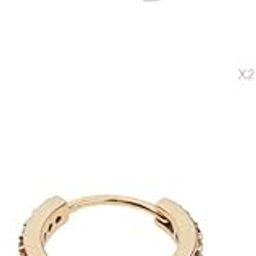 atorse Men Women Jewelry Hoop Punk Earring Silver + Gold 10mm-picture-15