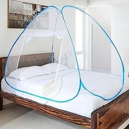 JOKO Mosquito Net for Double Bed I King-Size Premium Machardani I 30 GSM I Strong and Durable I Pop-up Format I Foldable Net-7