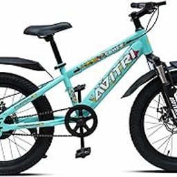 Avitri Comet 26 Single Speed Front Suspenssion Disc Brake Non IBC White Green 26 Kids-Mountain Cycle-image-17