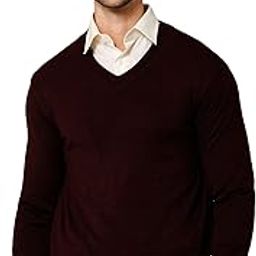 Solid V Neck Full Sleeves Regular Fit Men Reversible Maroon Casual Sweater | Casual Winter Sweater for Men | Mens Sweater for Winter Wear (P_MSWT00056_Maroon)-image-19