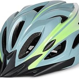 Eco-Cruise HT-13V High-Performance Cycling Helmet with LED Tail Light - Shock-Absorbing PC + EPS Shell, Aerodynamic Design, Warning Lights - Ideal for Mountain Biking & Road Cycling (Blue (Light))-25