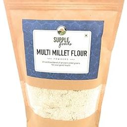 SUPPLE foods Multi Millet Flour - Dry Roasted 7 Grain Atta - Wheat Free, Preservative Free, Native Grains Multigrain Atta- Pack Of 1,900 Gram-image-14