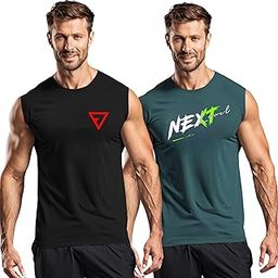 Men's 3Colours RGB Sleeveless Gym Vest -CCUT Combo Pack of 2 - Lightweight Muscle T-Shirt for Fitness, Workout, and Training-image-72