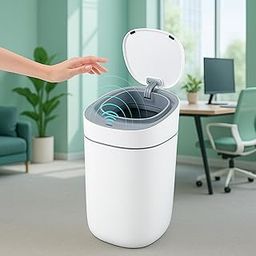The Better Home Plastic 15L Smart Dustbin Press-Top For Home | 1 Year Warranty | Dustbin For Kitchen | Trash Can For Bathroom | Dust Bin For Bedroom & Office | Waterproof | White-image-30