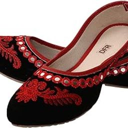 Women Jutti Velvet Belle Juti Mojari Shoe-image-68