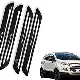WolkomHome Car Rubber Bumper Protector Guard with Double Chrome Strip Set of 4 Pcs. for Ecosport Old-image-45