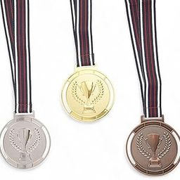 Artright Exclusive Medal for Sport & Events Set of 3, Professional Gold, Silver, Bronze Medals with Color Tag & Ribbon, 1st, 2nd, 3rd Winner Medals (8cm Diameter, 70gm)-image-72