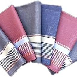Cotton Premium Collection Handkerchiefs A pack of six handkerchief- DARK COLORS-picture-10