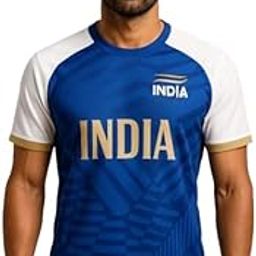 Ashirwad Creation Olympics 2024 Champions Jersey | Personalized with Custom Name & Number | Premium Breathable Match Outfit | Sizes for Kids, Men & Women | Blue-image-83