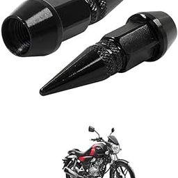 LOVMOTO Universal Spiked Valve Caps,Aluminum Alloy Dustproof and Waterproof Tire Valve Stem Caps, Suitable for Cars, Trucks and Motorcycles (2PCS Black) Comfortable with Vik-ranta 150-image-32