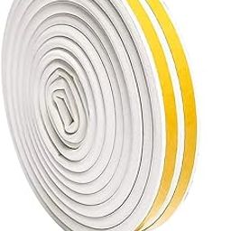 Volo Self-Adhesive Sound Proofing, 6 Meter (2 x 3mtr)(19.68ft), Sound Proof D Seal, Weather Proof, dust Proof, Insect/Lizard Blocker. Colour : White-image-22