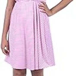 Kidzo Plain Solid A-Line Frock for Girls | Light Pink-6 | 13-14 Years | KIDS13657-image-39