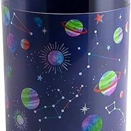 Allure Home Creation Starry Night Plastic Wastebasket/Trash Can 1.61 Gallons-11