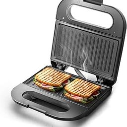 Longway Grilly Pro 850 W Toaster Griller Sandwich Maker | Auto Cut Off | Non-stick Coating Cast Aluminum Plates | Easy Clean | Power Indicators - Black-24
