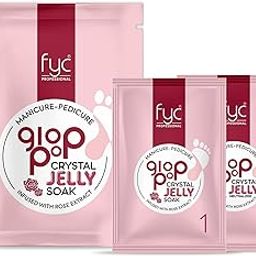 FYC Professional Glop-Pop Jelly Soak Anti-Stress Rose Manicure Pedicure Kit for Hand & Feet Relaxation, Softening & Spa Care – Pack of 2 (23g x 2 Each)-28