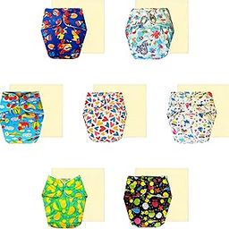 Dumbledo Elite Cloth Diaperwith Magical Soaker (Pack of 7) | Dry Feel and Comfortable | Breathable | Quick Dry | Perfect for Indian Summers | 3 Months – 3 Years | Unisex Baby-image-84