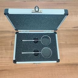 JUTRON VISION Jackson Cross Cylinder Set of 2 (-0.25 & -0.50) with Case | Eye Testing Lens for Optometrists & Ophthalmologists | Vision Refraction Tool | Durable & Portable Kit-84