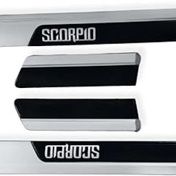 VANSH TRADE Scorpio Classic Premium Side Cladding, Silver & Black ABS Plastic, Set of 4 Pcs-image-82