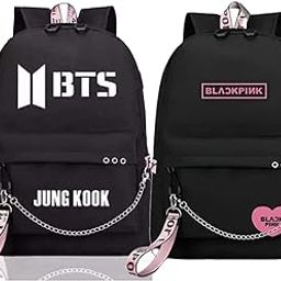 Jungkook BTS Backpack with Cute Bunny Bag | School Bag Combo Set for Kids,Girls | K-Pop Fan Must-Have | women's Backpack | School Backpacks for women-image-48