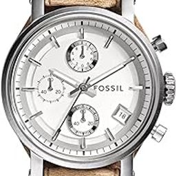 Analog Original Boyfriend Chronograph White Dial Women's Watch ES3625-image-55
