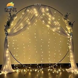 Slns Round Arch Balloon Decoration Stand | White PVC Frame | 5Ft Height X 6Ft Width | Durable Arch For Birthday, Anniversary, Party Decorations, 1 Package-image-8