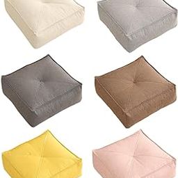 MERISHOPP®Floor Cushion Futon Thick Meditation Floor Pillow for Yoga Sofa Tea Ceremony Khaki|Home & Garden | Yard, Garden & Outdoor Living | Patio & Garden Furniture |1 Floor Pillow-2
