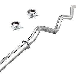 Kore 4 Feet Curl Bar with Two Locks for Weightlifting, Powerlifting and Crossfit-12