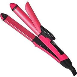 Women's 2in1 Multi function Perfect Hair Curl and Straightener-image-23