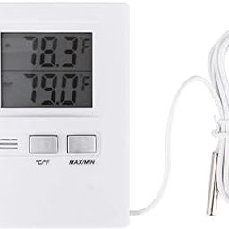 Digital Thermometer,LCD Digital Indoor Outdoor Thermometer Display Digital Hygrometer Thermometer Meter Temperature Humidity Monitor for Home and Outdoor Use-1